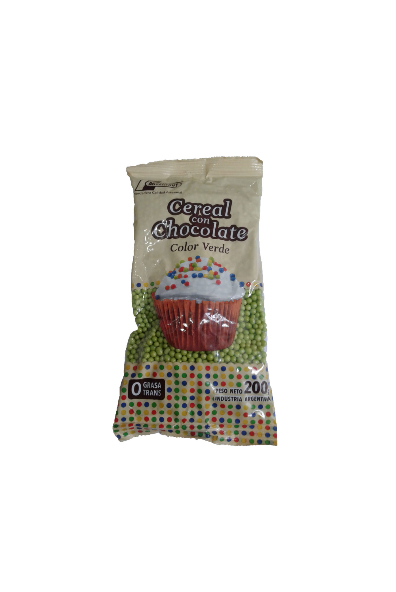 CEREAL CHOCOLATE COLOR VERDE POR 200 G. ReinaAbru
